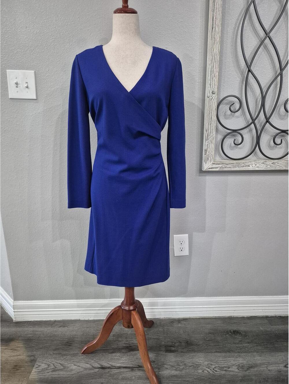 ARMANI COLLEZIONI Womens Blue Dress Size 10
